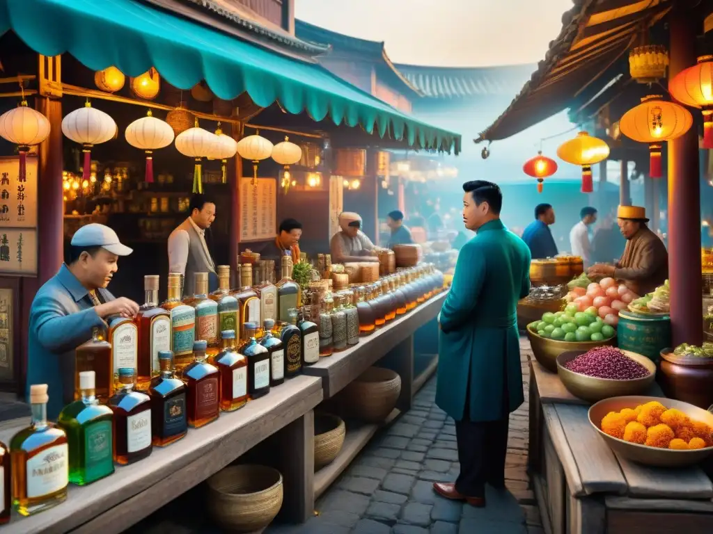 Descubre la bulliciosa feria asiática con destilados más populares en Asia