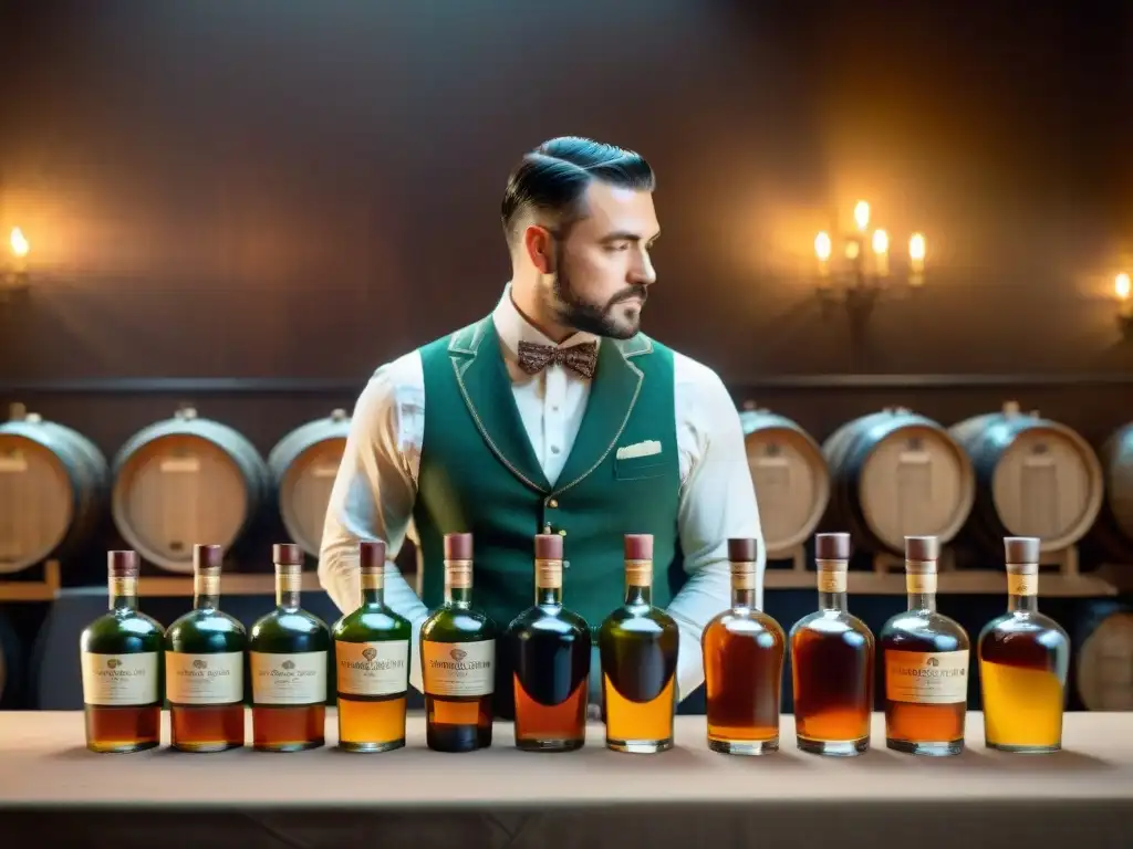 Exclusiva cata de licores en ambiente vintage Una catas de destilados sofisticada en un ambiente elegante y exclusivo