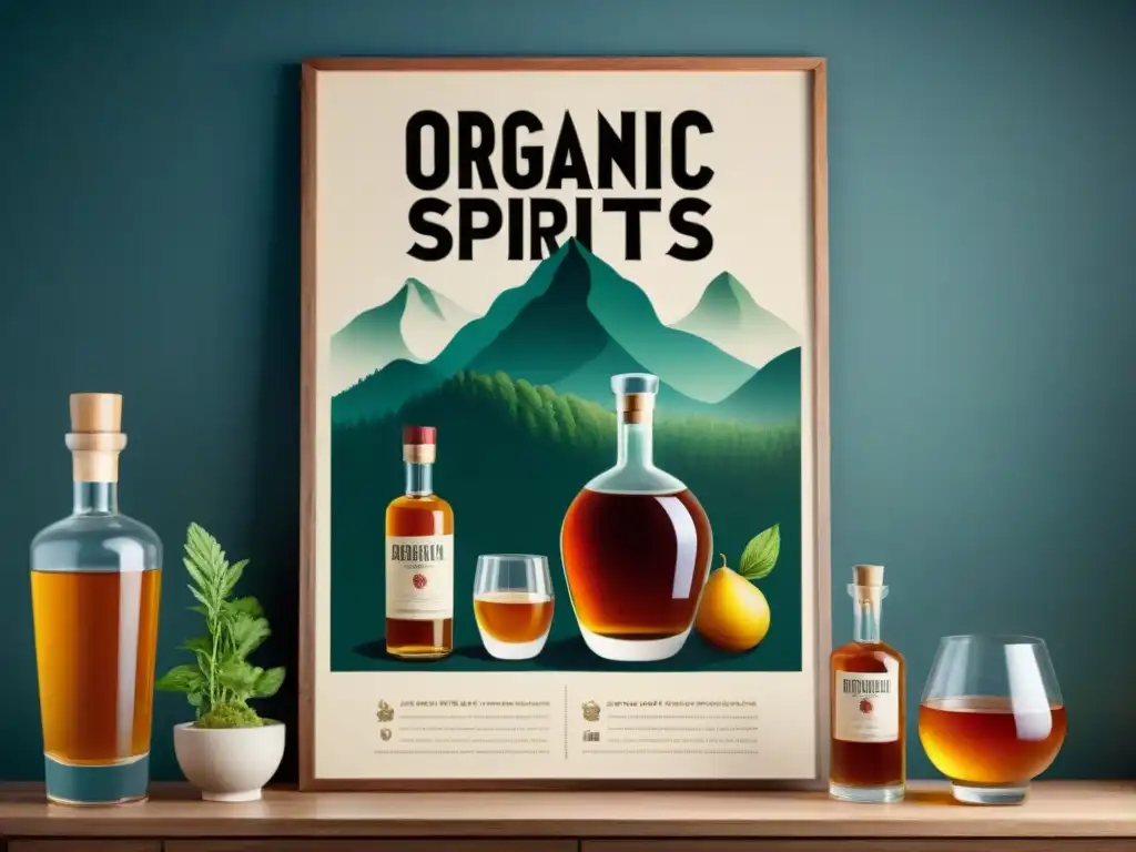 Comparación destilación: orgánica vs Ilustración detallada de destilación orgánica vs