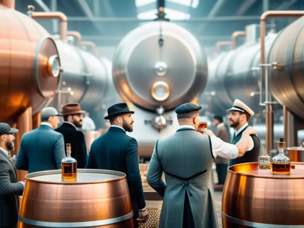 Convención espirituosa pospandemia: fusión de tradición e innovación Convención pospandémica de destilación de bebidas alcohólicas modernas con toques tradicionales